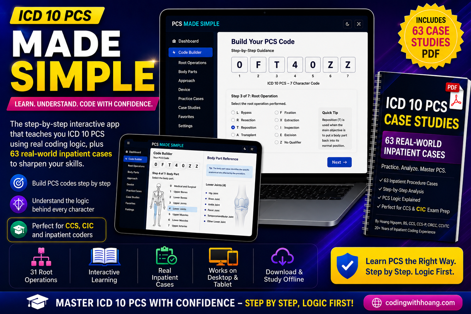 Pcs Learning ICD 10 PCS Interactive Learning App – Coding with Hoang